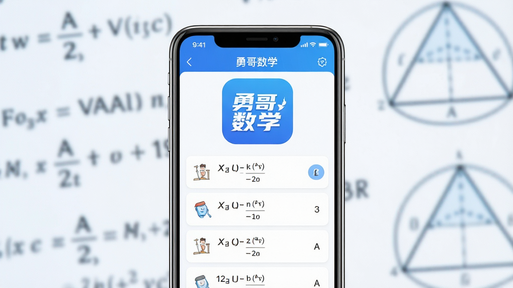 һ��չʾ���¸���ѧ��App���Ľ����ͼƬ�������������ֻ���Ļ����Ļ����ʾ���¸���ѧ������ɫLogo����ˬ����ѧ��Ŀ�б�������������ɫ��Ϊ����������ģ������ѧ��ʽ�ͼ���ͼ�Σ��������ִ���࣬���������ɾ����޶���Ԫ��