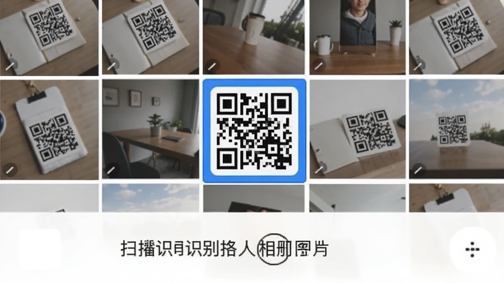 ɨ��ɨ��ά��Pro���ͼƬɨ�빦�ܽ��棬�ֻ���Ļ��ʾ�������ͼ�б�������һ�Ŷ�ά��ͼƬ��ѡ�в��������·���ʾʶ�������֣����沼������������ִ���ƽ�����ʸɾ��޶���Ԫ��