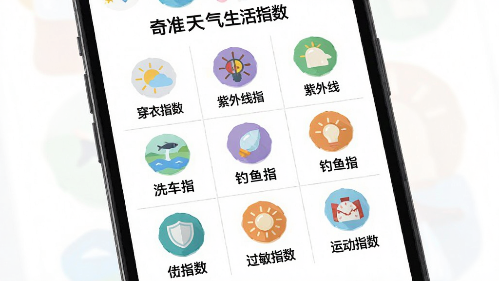 ��׼��������ָ��ҳ�棬�ֻ���Ļ��ʾ�Ź���ͼ�겼�֣�ÿ�����Ӱ���һ����ɫСͼ������ֱ�ǩ����������ָ����������ָ����ϴ��ָ��������ָ��������ָ�����˶�ָ���ȣ�ͼ����ͳһΪ��ƽ����ɫ�廭��������ɫ�����ֺ�ɫ�������Ű����룬���ʸɾ�