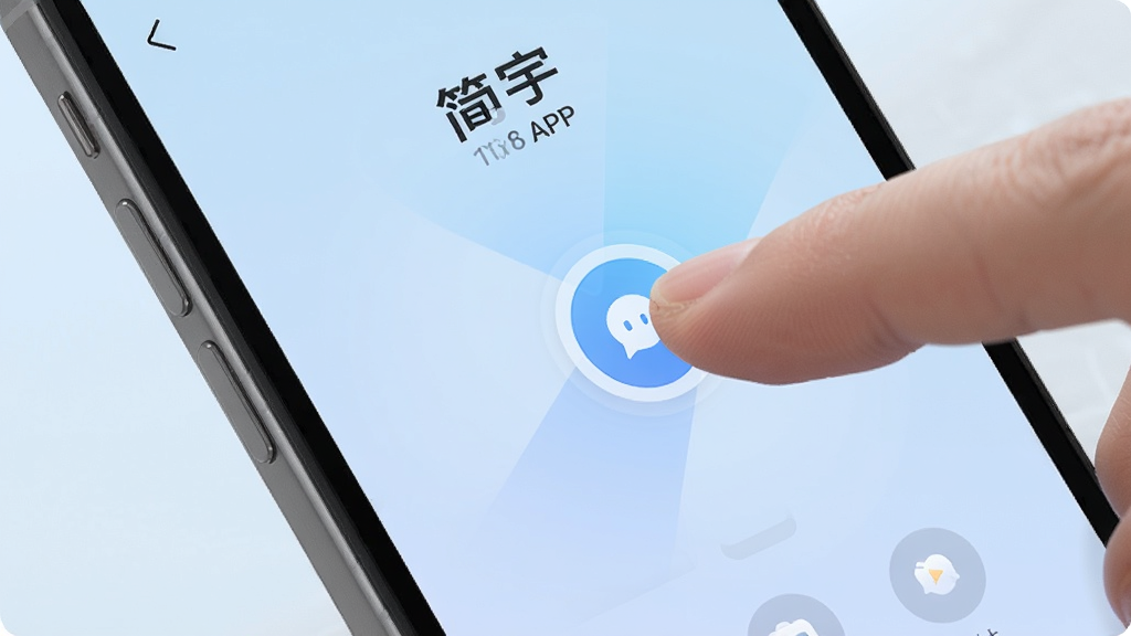 һ���ֻ���Ļ��дͼ�������С����APP�����л�����ҳ�棬��ָ�ոյ��һ��Բ��ͼ�꣬������ɶ�����Ȼ�������ǵ���ɫ���䣬�������Լ�ִ������ʸɾ�����
