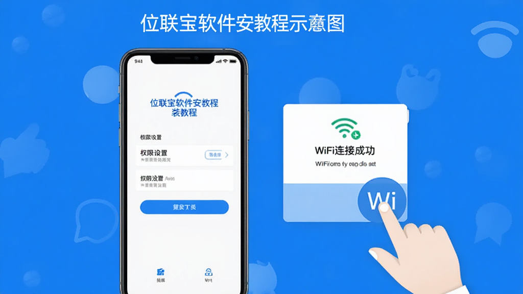 λ����������װ�̳�ʾ��ͼ���ֻ���Ļ��ʾȨ�����ý����WiFi���ӳɹ���ʾ���Ա�����ָ���ͼ�꣬������࣬����������������ɫ