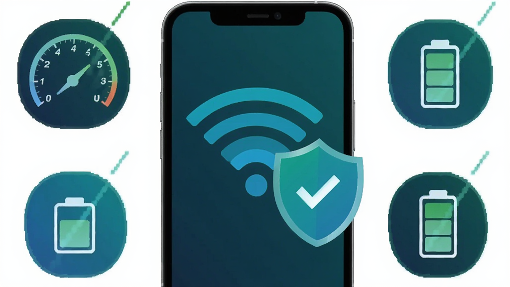λ������������չʾͼ���ֻ���Ļ��ʾWiFi�ź�ͼ��Ͱ�ȫ���Ʊ�־����Χ�������ٶȱ��̺͵��ͼ�꣬����ɫ�������Ƽ���񣬻��ʸɾ�������