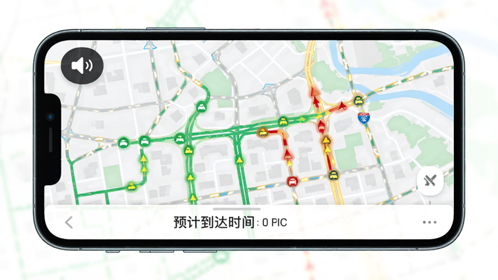 ��С;APPʵʱ·�����棬�ֻ���Ļ��ʾ���е�ͼ����·����ɫ��ɫ��ɫ��עͨ��״̬����������������ͼ�꣬�ײ���ʾԤ�Ƶ���ʱ�䣬��������ֱ�ۣ����ʸɾ�����