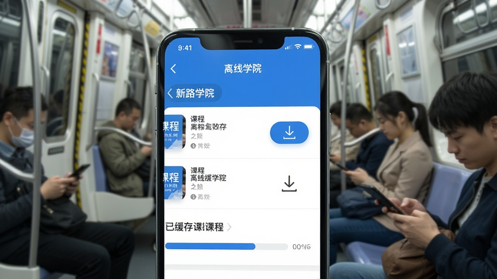 һ��չʾ����·ѧԺ��App���߻��湦�ܵĽ����ͼ����������ʾ�γ��б��Ա������ذ�ť���·����ѻ���γ̵Ľ��������ֻ���������ɫΪ���������ǵ��������ڣ��г˿��ڿ��ֻ������дʵ�����������ɾ�