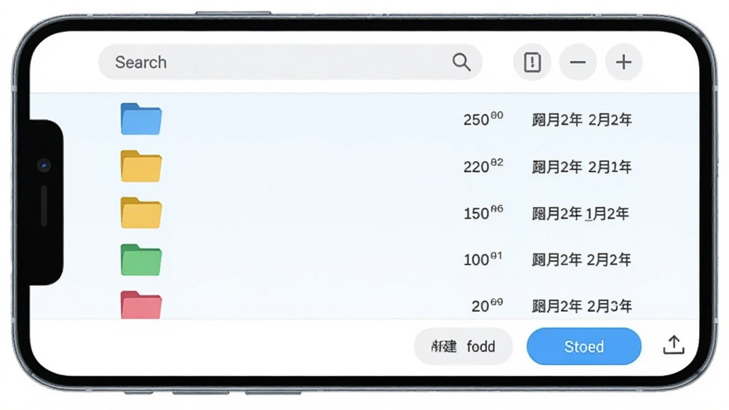 ���������ļ��������棬�ֻ���Ļ��ʾ�ļ��б�������в�ɫ�ļ���ͼ�꣬�Ҳ���ʾ�ļ���С���޸����ڣ������������������ť���ײ����½��ļ��к��ϴ���ť�������԰�ɫ��ǳ��ɫΪ����������ִ����������������ʸɾ��޶���Ԫ��