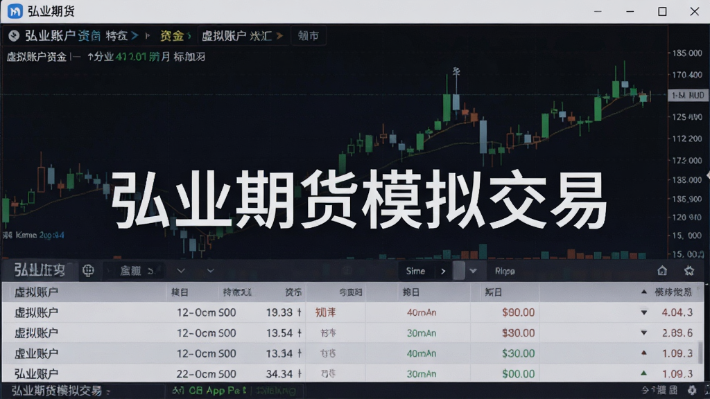 ��ҵ�ڻ�Appģ�⽻�׽��棬��ʾ�����˻��ʽ�ͳֲ��б���������K��ͼ������������