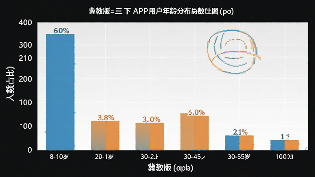 ���̰�Ӣ������APP�û�����ֲ���״ͼ������������Σ�����������ռ�ȣ���ʾ8-10���û�ռ�����Լ�ٷ�֮��ʮ��30-45��ҳ��û�ռ��Լ�ٷ�֮��ʮ�����������ռ��Լ�ٷ�֮ʮ����������ݿ��ӻ���������ɫ�����ʸɾ�