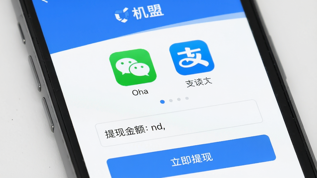 �ֻ���Ļչʾ�����ˡ�APP������ҳ�棬��������΢�ź�֧������ͼ�꣬�·���ʾ���ֽ�������͡��������֡���ť���������Լ����ɫ������Ϊ�������ʸɾ���������Ԫ��