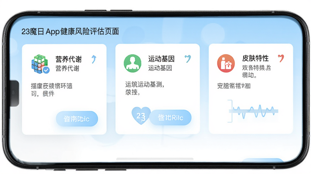 23ħ��App������������ҳ�棬�ֻ���Ļ��ʾ�����ָ�꿨Ƭ������Ӫ����л���˶�����Ƥ�����Եȣ�ÿ����Ƭ��ͼ��ͼ�Ҫ˵��������ɲ鿴���飬������ǳ��ɫ�Ͱ�ɫΪ�����������룬���������������רҵ�����ʸɾ��޶���Ԫ��