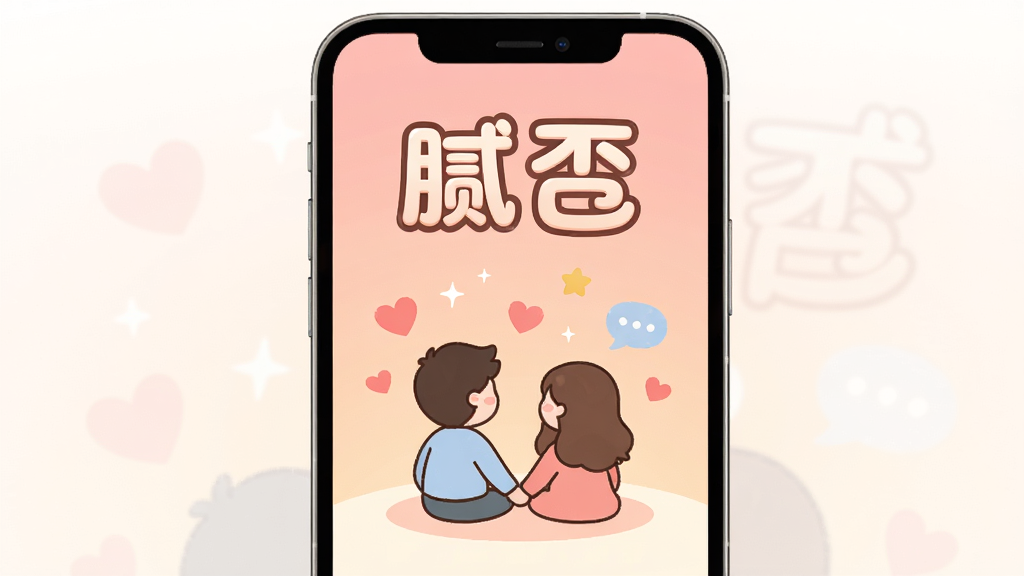 �ֻ���Ļ������ʾһ����ܰ��˫��С�ѽ��棬��������͵�ů��ɫ���䣬��Ļ�Ϸ��С����ᡱ����Բ��ɰ��������֣��·���������ͨ����С����ǣ������һ�����ǣ���Χɢ���Ű��ĺ���������ͼ�꣬����ɾ��޶��ఴť����ƽ����Ʒ�񣬻���������ɫ����ů���޶���Ԫ��