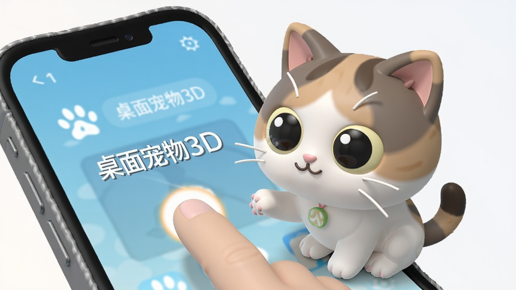 һֻ3D��ͨСè�����ֻ���Ļ��Ե���۾�Բ����ؿ���ǰ�����Ա�����ָ������Ļ�Ļ���Ч���������Ǽ����ֻ����棬���Q��ɰ������ʸɾ���ͼƬ�д������֡��������3D��