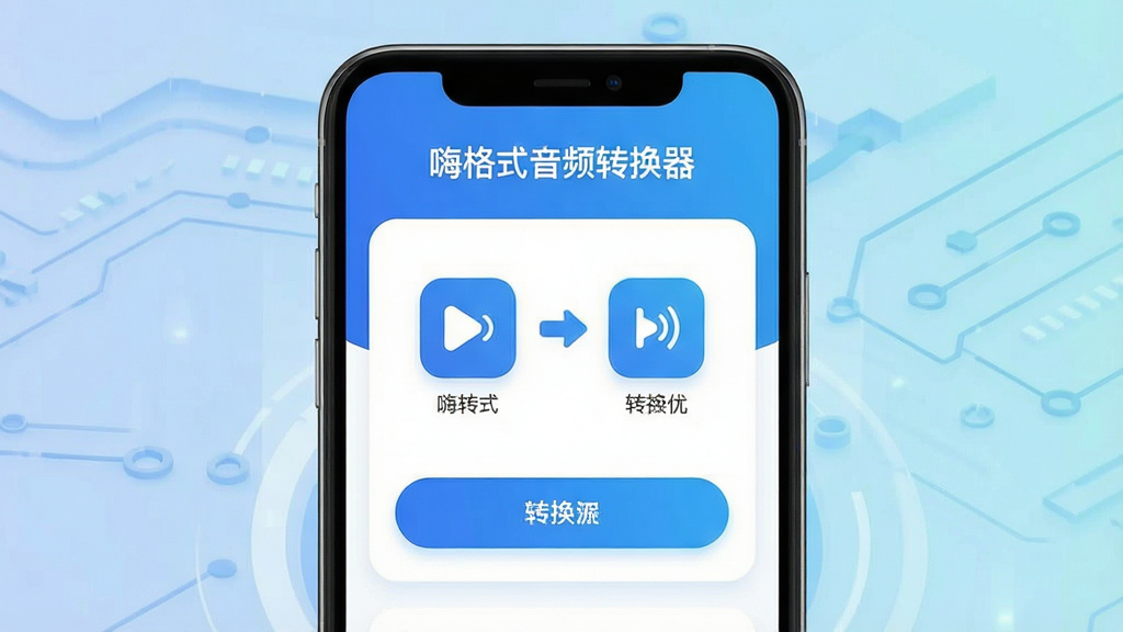 һ��չʾ�˸�ʽ��Ƶת�����ֻ�App�������ͼƬ�������������ֻ���Ļ����Ļ����ʾ�˸�ʽ��Ƶת�����Ľ��棬�����С��˸�ʽ��Ƶת���������ֱ��⣬�м�����Ƶ��ʽת����ͼ��͹��ܰ�ť������������ɫΪ��ɫ���������Ǽ��ĿƼ��н��䣬����ִ���ƽ��ϸ��Բ�󣬻��ʸɾ����޶���Ԫ��