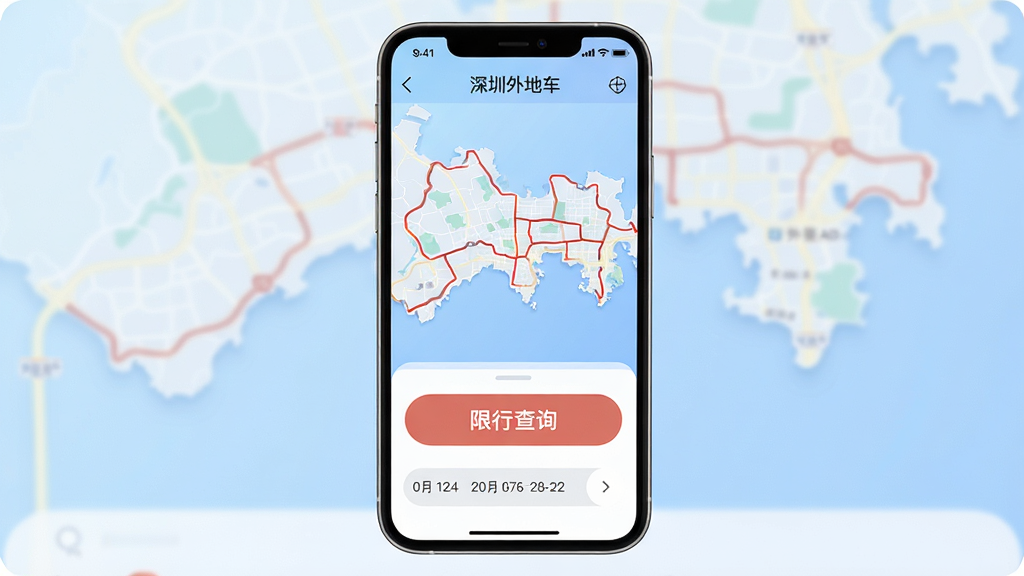 ������س�APP������ȫòչʾ���ֻ���Ļ������ʾ���ڵ�ͼ��������ͼ���ú�ɫ������ע����������߽磬�·�����Ŀ�ġ����в�ѯ����ť������ѡ����������״̬����ʾ��������س������ֱ�ʶ�������ǵ���ɫ���䣬���岼�ּ������������ִ���ƽ����ϸ��Բ�󣬻��ʸɾ��޶���Ԫ�أ����ֱ�������š�������س���