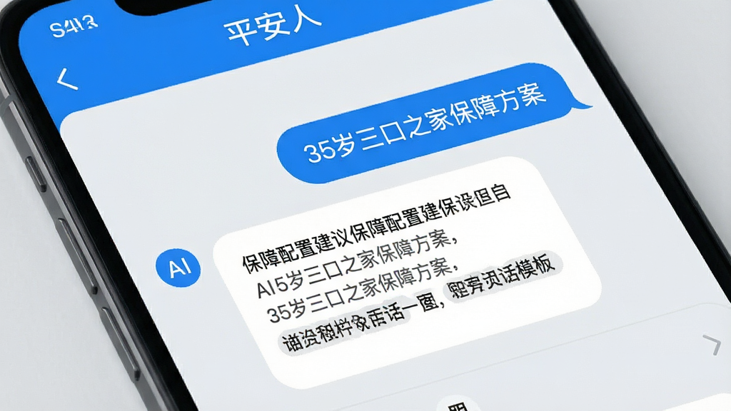 �ֻ���Ļ��д�������С�ƽ���ˡ�APP��AI���ֶԻ����棬�û����롰35������֮�ұ��Ϸ�������AI�ظ���������ʾ�����ı������ý���ͻ���ģ�壬����������ɫ��Ϊ�����Ի�����Բ�󣬱�����ǳ��ɫ����������ܣ����ʸɾ����޶���Ԫ��