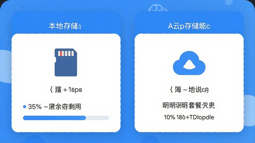 ��ȸApp�洢�������棬�ֻ���Ļ����ʾ���ش洢���ƴ洢����ѡ�Ƭ�����ش洢��Ƭ�����ڴ濨ͼ���ʣ���������������ƴ洢��Ƭ�����ƶ�ͼ����ײ�˵�������沼�ֶԳƣ�����࣬������ɫ