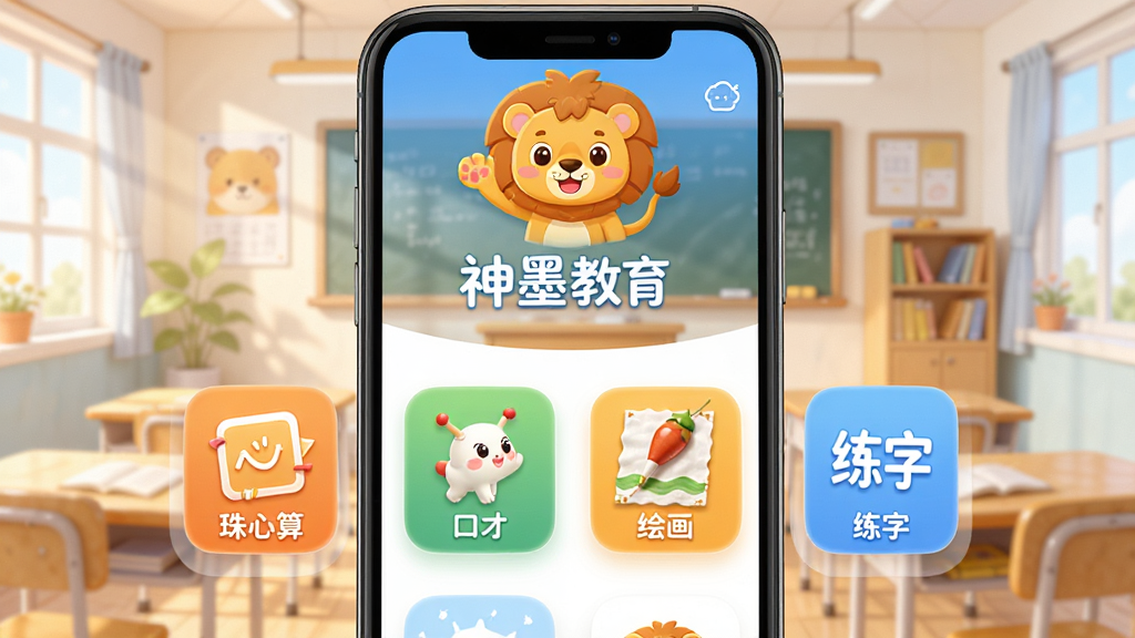 ��ī����App������ȫòչʾ���ֻ���Ļ����ʾ�����㡢�ڲš��滭�������Ĵ�γ�����������У���������ů����ɫ��Ϊ���������п�ͨСʨ�Ӽ������������͵Ľ��ҳ����廭���������ͯȤ�����ʸɾ����壬�޶���Ԫ��