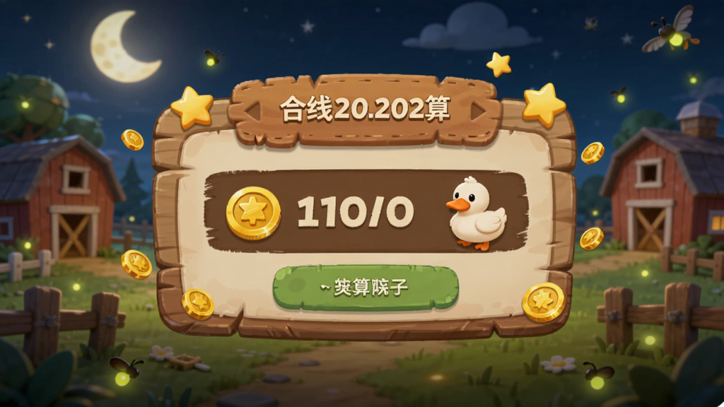 �ϸ�Ѽ��2026����������㵯�����棬����������һ��ľ�ʸ�ʾ�Ʒ��ĵ�����������ʾ���������Ѽ��ͼ�꣬��Χ��ɢ��Ľ�Һ�����װ�Σ�������ҹ����ũ����������������ө��棬�����Χ��ܰ����ͨ��񣬻�������