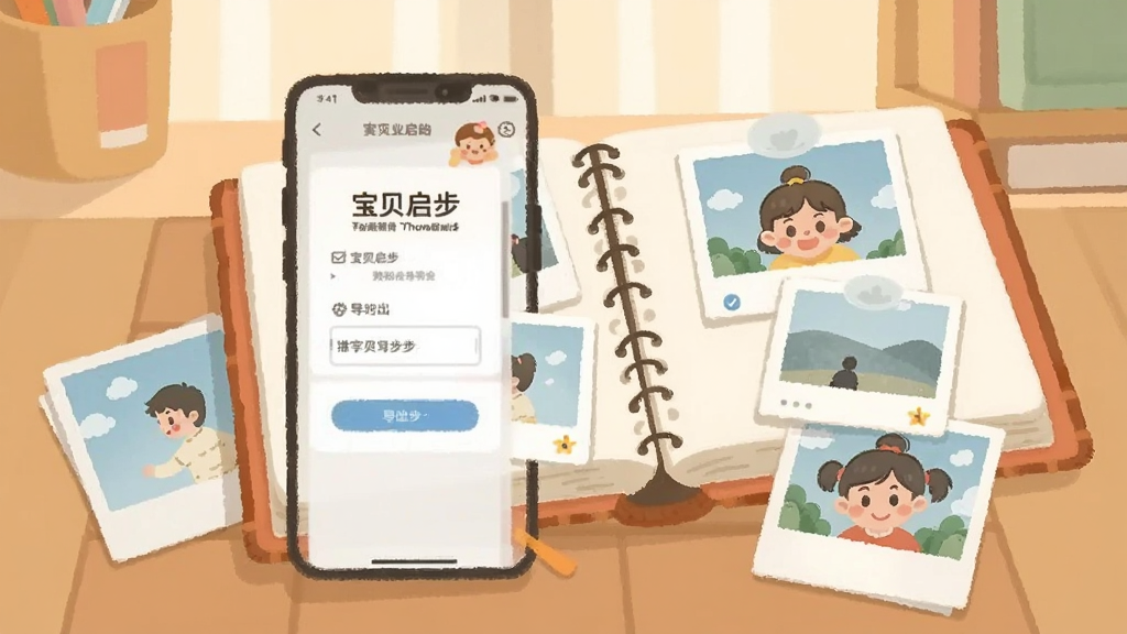 һ��չʾ���ݵ������ܵĲ廭��������һ���ֻ���Ļ��ʾ�������������ĵ���ҳ�棬��Ļ�Ա���һ�������������ͼ��Ŵ�ӡ��������Ƭ���������������������Ϊ��ƽ���廭��ɫ����ů�����ʸɾ����޶���Ԫ�ء�
