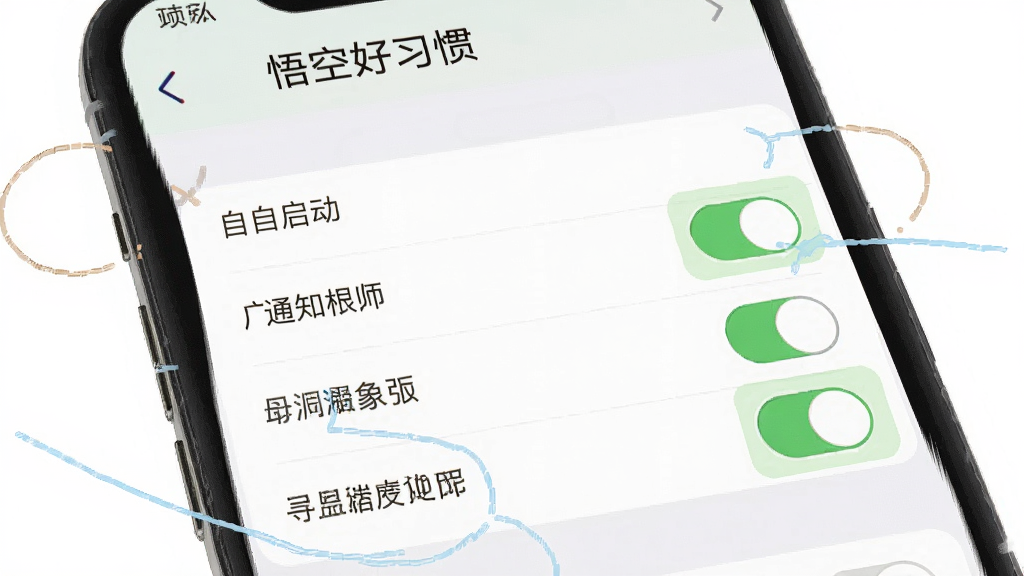һ��չʾ��պ�ϰ��App���ֻ���̨Ȩ������ҳ���ʾ��ͼ���������ֻ���Ļ��ʾӦ��Ȩ�޹������棬����ΪȨ���б��Ϳ��ذ�ť���Ű�����չʾ��������֪ͨȨ�޵Ŀ���״̬�����Ϊϵͳ���ý�����ϸ���ϸ�����ע�ؼ�Ȩ�޿��أ����ʸ���ɾ��޶���Ԫ��