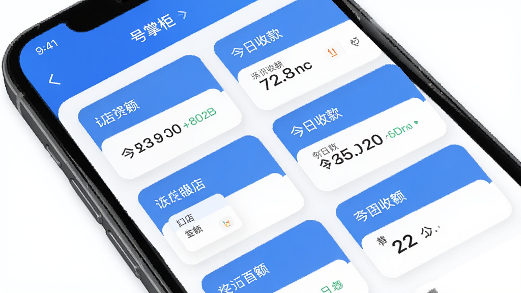 ���ŵ�������棬�ֻ���Ļ��ʾ���ƹ�Ӧ���ڶ���ŵ꿨Ƭ�б���ÿ����Ƭչʾ�ŵ����ƺͽ����տ����������ɫΪ��������ƬԲ����ƣ��������룬����ִ���ƽ�������������޶���װ��Ԫ��