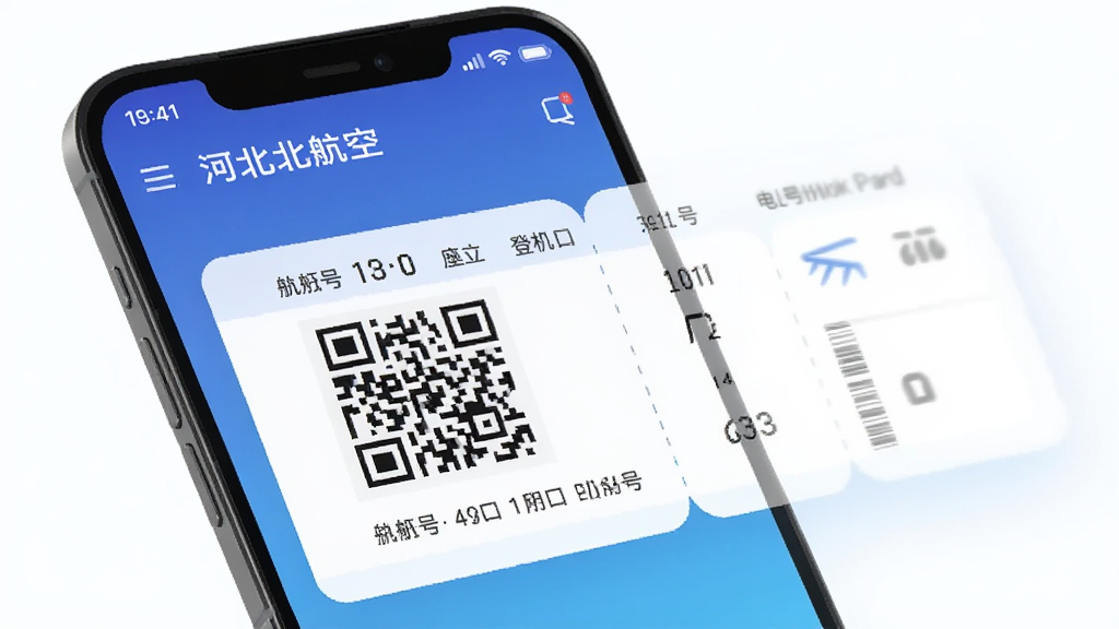 һ����׿�ֻ�չʾ�ӱ�����App�ĵ��ӵǻ���ҳ�棬��Ļ����ʾ��ά��ͺ�����Ϣ����������š���λ�š��ǻ��ڡ��ǻ�ʱ�䣬����Ϊ��ɫ���䣬������Ƽ�����������ʸɾ�