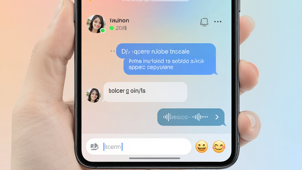 ������Լ��APP��ʵʱ������棬������չʾ�����û��ĶԻ����ݣ�����������Ϣ��������Ϣ�����������û�ͷ�������״̬���ײ��������ͱ��鰴ť������Ϊ��͵Ľ���ɫ�������Ϊ�ִ��罻Ӧ�ý��棬ϸ�ڸɾ��������������޶���Ԫ��