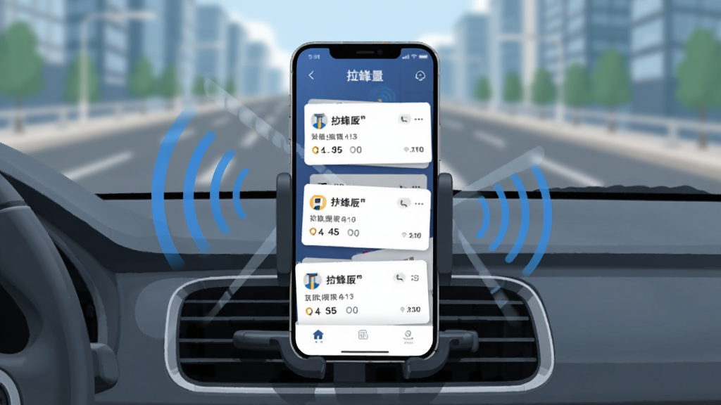 AI����һ��չʾ������˾���桱�������͹��ܵ�ʾ��ͼ������������һ���ֻ����������������֧���ϣ���Ļ�������������Ƭ����Χ���źŲ�����ɢЧ���������ǳ��е�·�黯������ƽ���廭��ϸ�����������ʸɾ�