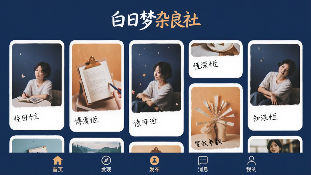 ������������ Ӧ�������棬��������ů��Ϊɫ���������ǡ������������硱����Logo���м����ٲ�����Ƭ���֣�չʾ����ͼƬ�Ͷ����֣��ײ�����ҳ�����֡���������Ϣ���ҵ����ͼ�꣬�����������������������ʣ����ʸɾ����޶���Ԫ��