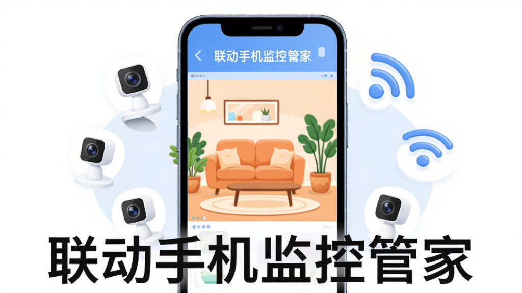 һ��չʾ�����ֻ���عܼҺ���ȫò�ĳ���ͼ������������һ�������ֻ���Ļ��ʾ�ż�ػ��棬��������һ����ܰ�Ŀ�����������ɳ������ֲ���ֻ��Ա�Χ����С����ͷͼ���WiFi�ź�ͼ�꣬���ֲ��þ��й�ͼ�����Ϊ�ִ���ƽ���廭��ϸ��Բ��ɾ������������������޶���Ԫ�أ�ͼƬ�����ֱ�ע�������ֻ���عܼҡ�