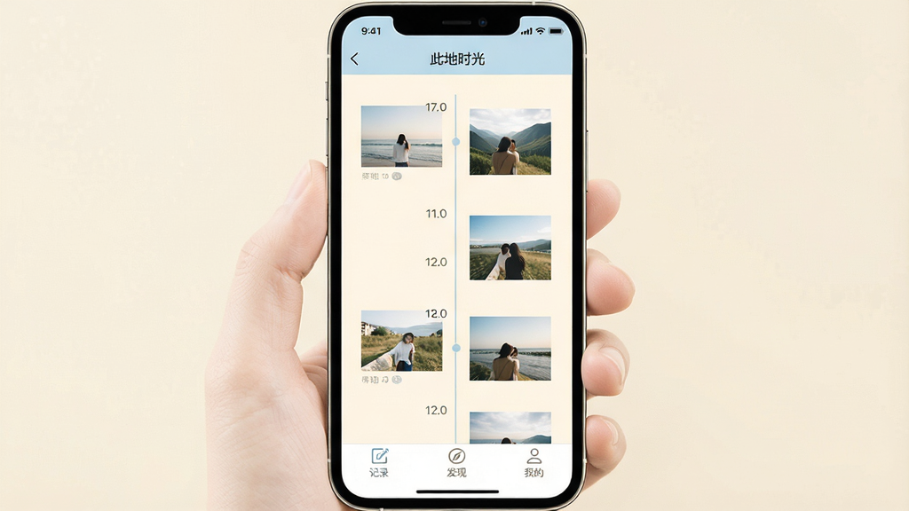 һ���ֻ���Ļ��ͼ��չʾ���˵�ʱ�⡱App�������棬���������Ǹɾ���ʱ���᲼�֣������м���������Ƭ����ͼ���ײ��С���¼���������֡������ҵġ��������ı�ǩ��������ɫ������ů���װ�ɫ�͵���ɫ����񼫼����£����ʸɾ����޶���Ԫ��
