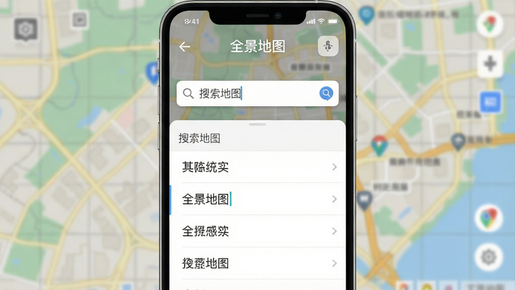 ȫ����ͼApp���������棬��������������������·���ʾ�������б���������ģ���ĵ�ͼ�������岼�ּ�࣬����ִ���ƽ�����ֱ�ǩ��ȷ�����ʸɾ��޶���Ԫ�أ�ͼƬ�д����֡�ȫ����ͼ��