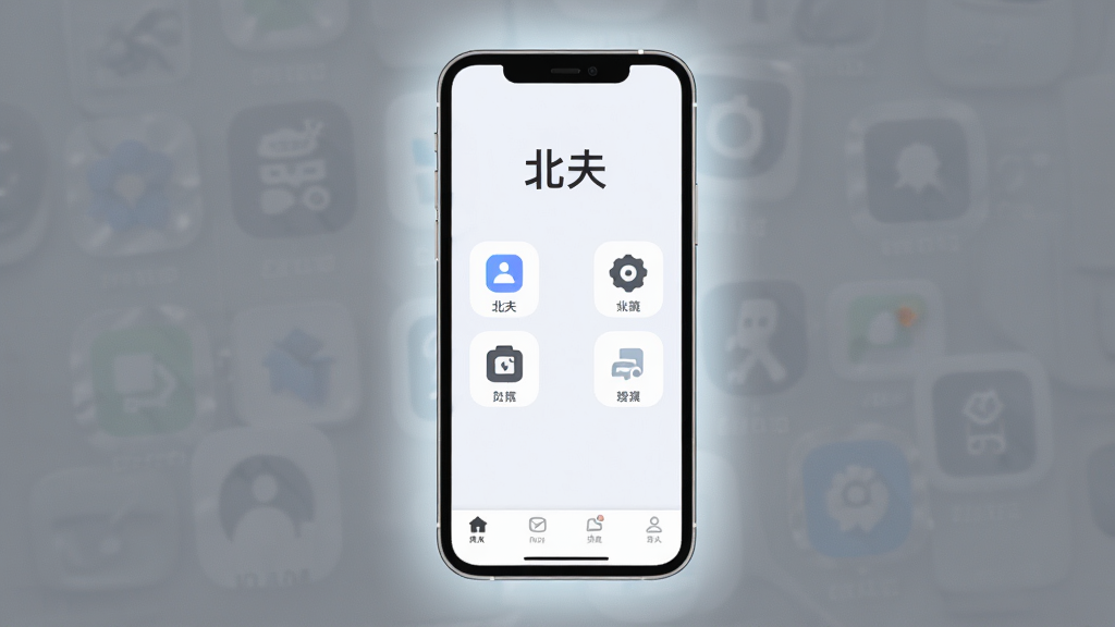 һ���ֻ�Ӧ�ý����ͼ����������չʾ������App����ҳ�������Ըɾ���ǳɫ����Ϊ���������С������������м������ż������Ĺ���ͼ�꣬�ײ��е��������������ִ���ƽ�������������޶���Ԫ�أ��ֻ���Χ����͵Ĺ��Σ�����ɾ�����