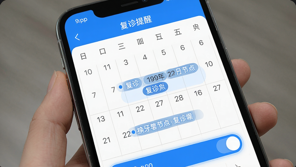 ����ҽ��App�����������ý��棬�ֻ���Ļ��ʾ������ͼ�����ѿ��أ������ϱ�ע�˸������ںͻ����׽ڵ㣬�����С��������ѡ����⣬��������ˬ����ɫ������ǣ��������룬���ʸɾ��޶���Ԫ��