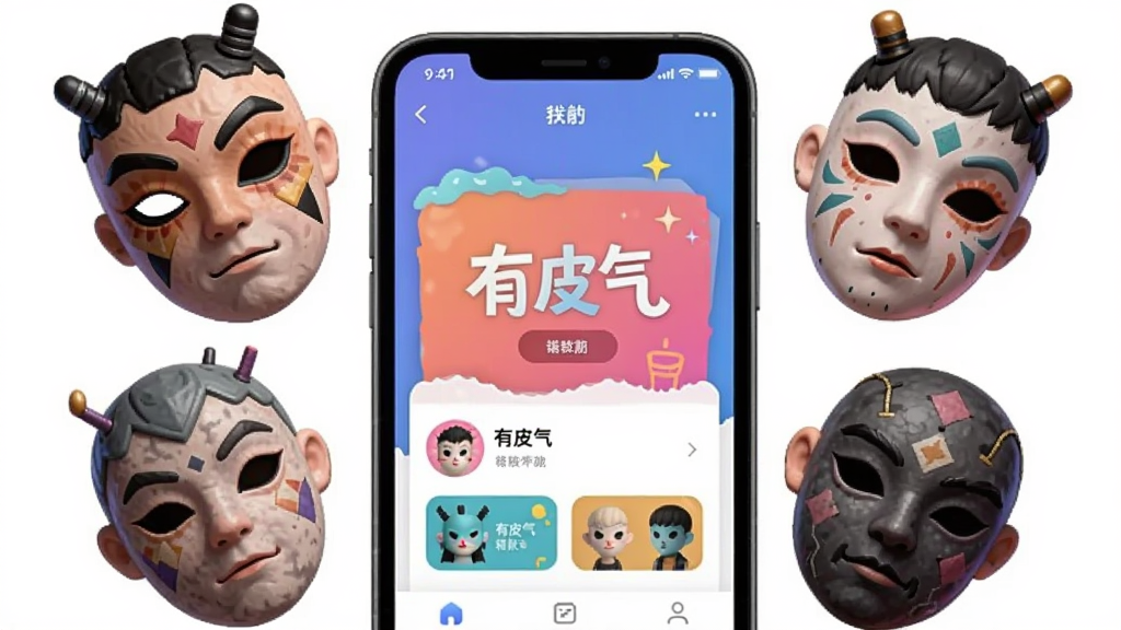 һ��AI���ɵĲ廭���������ж���������������ɫ���Ư�����ֻ���Ļ�Ϸ����ֻ���Ļ������ʾ����Ƥ�����������棬���ִ������£����������ִ���ϸ�ڷḻ�����ʸɾ����޶���Ԫ��