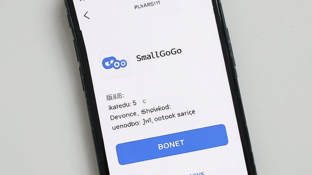 SmallGoGo����ҳ�棬��������Ϊ�ֻ���Ļ��ʾӦ����Ϣ���棬�����汾�š���������Ϣ�;�����ť��������ü�����ƣ�����Ϊ����ɫ�����ɾ���ˬ��ϸ�����������ʸɾ��޶���Ԫ��