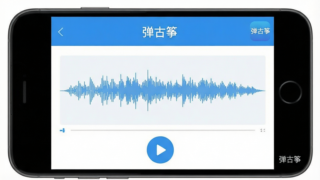 һ���ֻ���ͼ���ͼƬ��չʾ�������ݡ�App��¼���طŽ��棬�������в���ͼ�Ͳ��Ű�ť��������Ʊ�ƽ������ɫ������Ϊ��������ɾ����࣬�����С������ݡ�С�ֱ�ʶ
