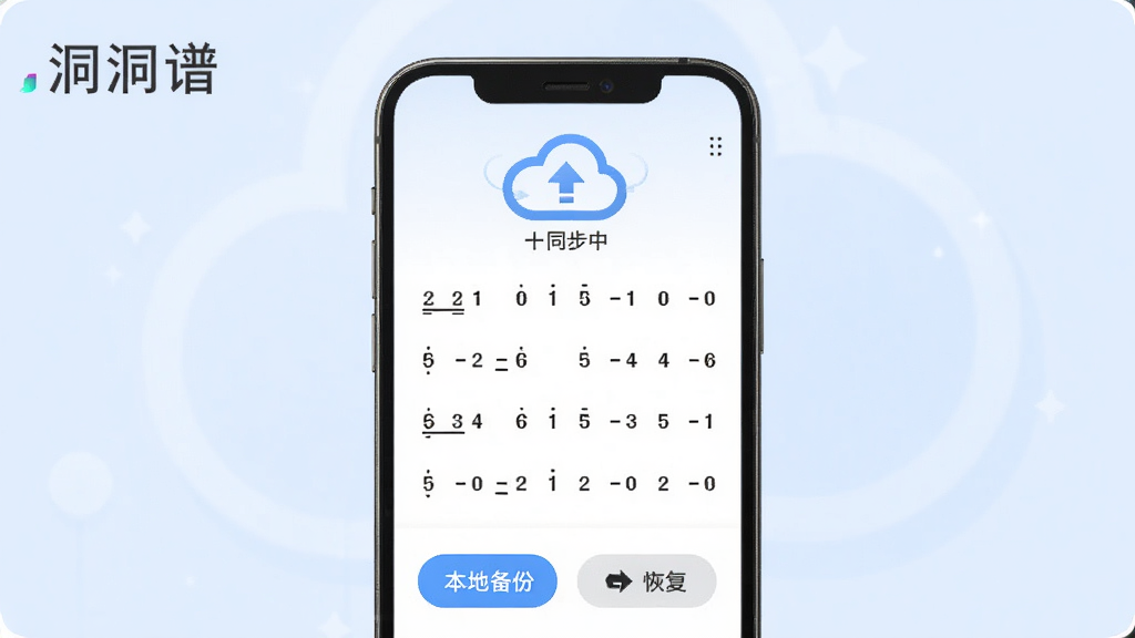 �������ƶ�ͬ���뱸�ݹ���ʾ��ͼ�������������ֻ���Ļ��ʾ�����б����Ϸ����ƶ�ͼ���ʾͬ���У��·��б��ر��ݺͻָ���ť�������ǵ���ɫ���䣬����Լ�ִ������ֱ�ע�������ס������ʸɾ��޶���Ԫ��