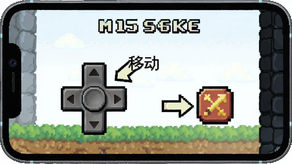�ֻ���Ļ��ʾ����ð����Ϸ�����ֽ̳̽��棬��������һ����ͷָ������ҡ�ˣ��Ա���������ʾ���ƶ�������һ����ͷָ�򹥻���ť��������ظ��ţ����ּ�࣬���ʸɾ����޶���Ԫ��