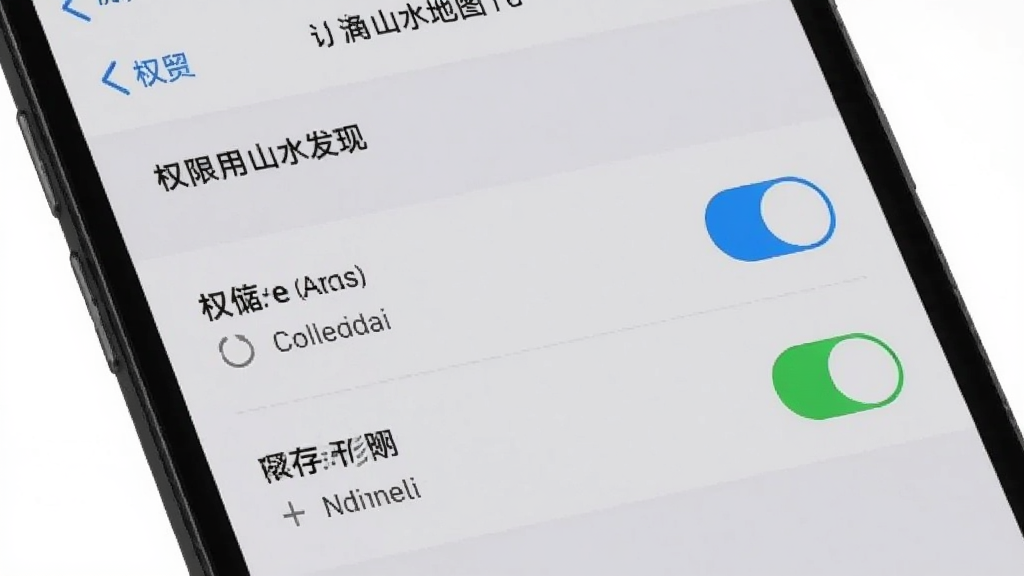 ɽˮ��ͼ����App���ֻ��ϵ�Ȩ�����ý��棬������ʾ��λȨ�޺ʹ洢Ȩ�޵Ŀ��ذ�ť���������ֻ�����ҳ�棬��������ˣ����ʸɾ��������޶���Ԫ�ء�
