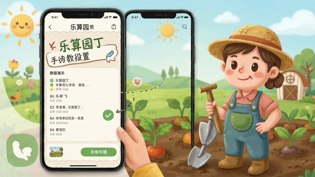 乐算园丁 手机设置界面 教程图