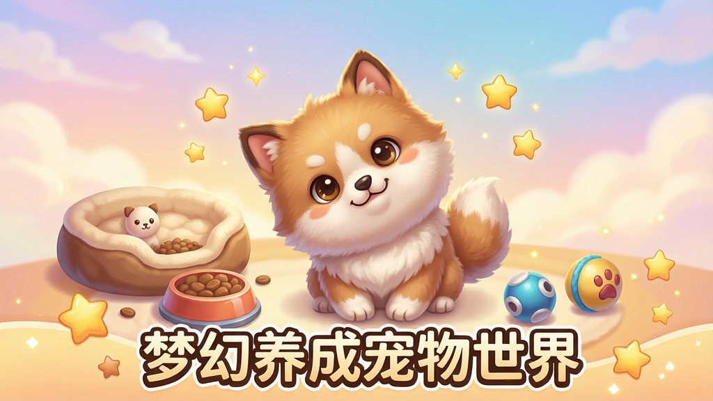 һ��չʾ���λ����ɳ������硱��Ϸȫò�Ŀ�������ͼ������������һֻë���׵Ŀ�ͨ��������ͷ������Ļ����Χ�����ų����ѡ�ʳ�衢������������Ч����������͵Ľ������ɫ���ײ��С��λ����ɳ������硱���ֱ�ʶ����������ů������ϸ�����������ʸɾ����޶���Ԫ��