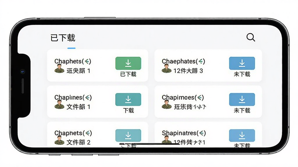 �����ʿ����������ؽ��棬�ֻ���Ļ��ʾ������ع���ҳ�棬�С������ء��͡�δ���ء��������࣬ÿ���½��Ա������ذ�ť���ļ���С������Ϊ��ɫ��ͼ���������������࣬���ʸɾ��޶���Ԫ��