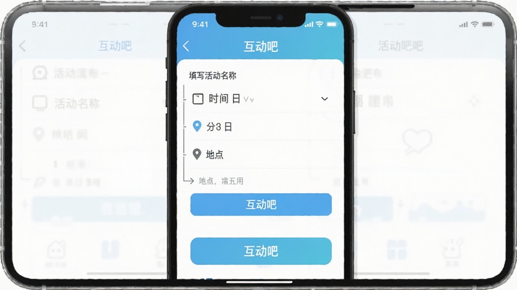 �������ɡ�APP���������ͼ��չʾ��������̣�������д����ơ�ʱ�䡢�ص�Ȳ��裬�����࣬��ť��Ŀ��������£����ʸɾ����޶���Ԫ��
