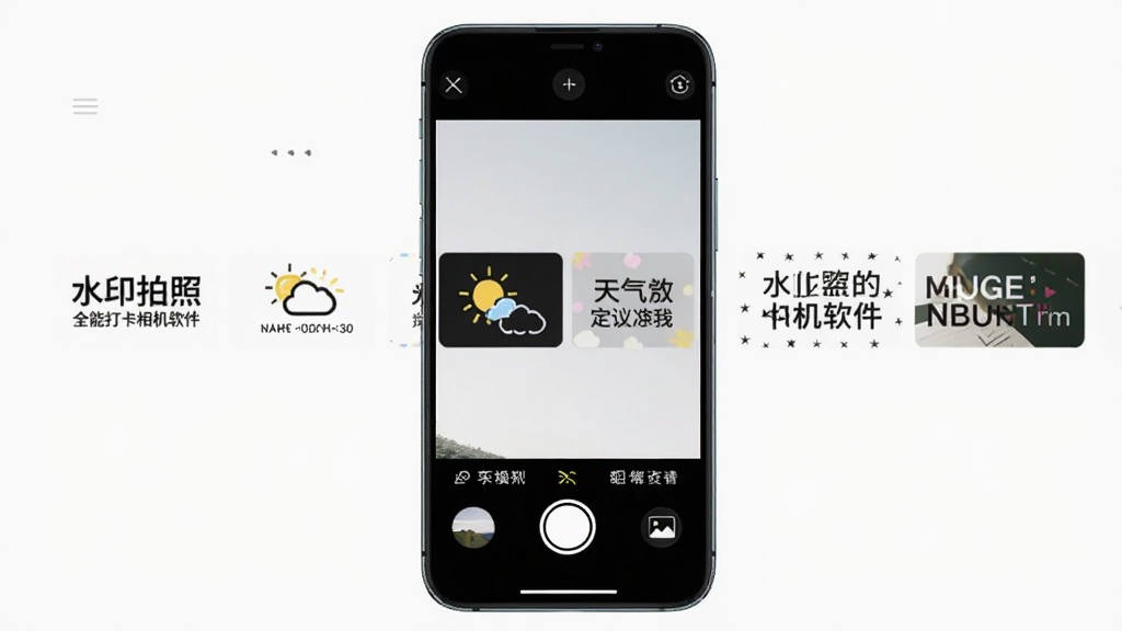 һ����Ϊ��ˮӡ����ȫ�ܴ�������������ֻ�Ӧ�ý���չʾ���������ֻ���Ļ��ʾ�������Ԥ�����������ж��ˮӡģ������ͼ�������У�����ʱ��ص㡢�������Զ������ֵ���ʽ���·��п��Ű�ť�������ڣ����岼���������������ˬ�����ʸɾ��޶���Ԫ��