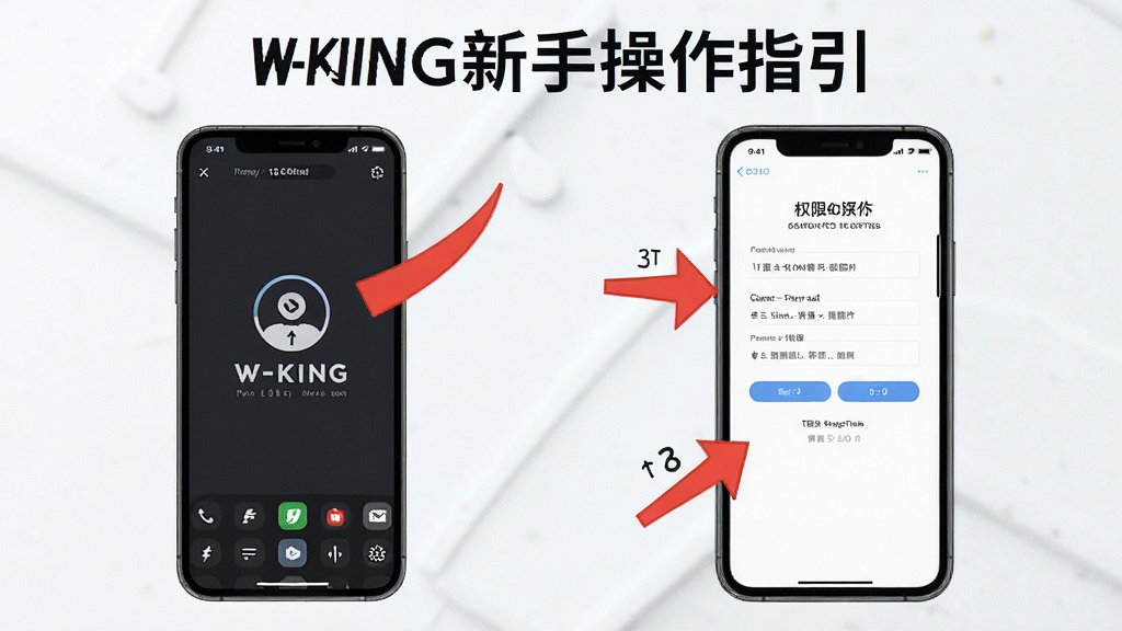 W-KING���ֲ���ָ��ͼ������չʾ�ֻ���װ�����Ȩ������ҳ�棬�ü�ͷ��ע�ؼ����裬������࣬����������ˣ����ʸɾ�