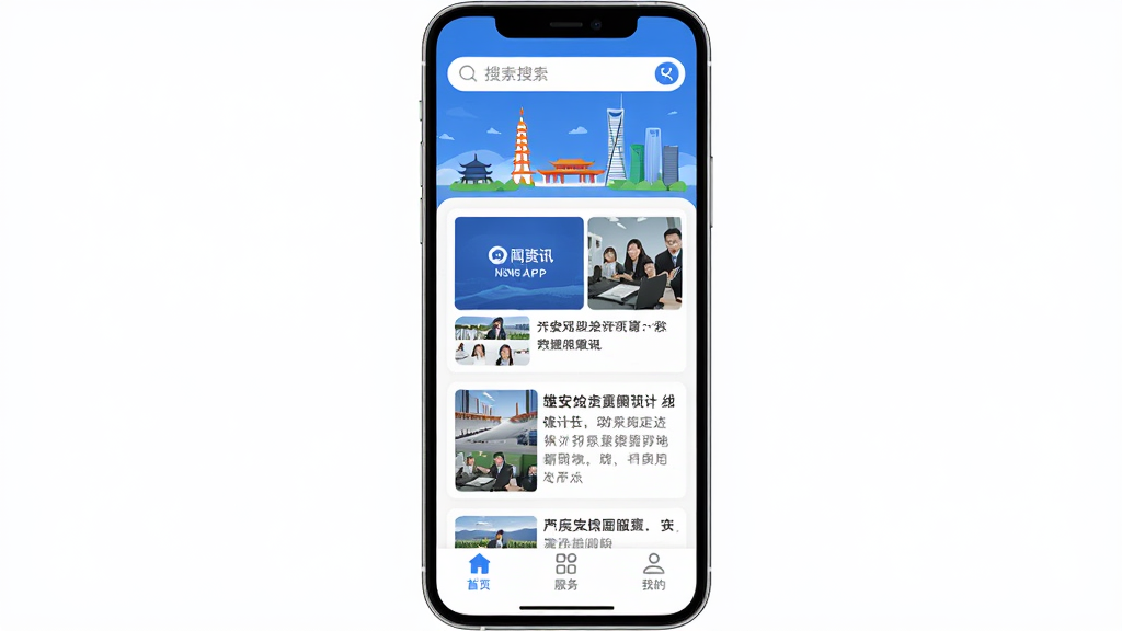 �۰�App������ȫòչʾ���ֻ���Ļ����ʾ������Ѷ�б��͵ײ�����������������ɫ�Ͱ�ɫΪ��ɫ����������������ͳ��еر�廭���в���ͼ�Ĳ�ï�����ſ�Ƭ���ײ�����ҳ�������ҵ�������ǩ�����������ִ�����ƽ����ƣ����������ɾ����޶���Ԫ��