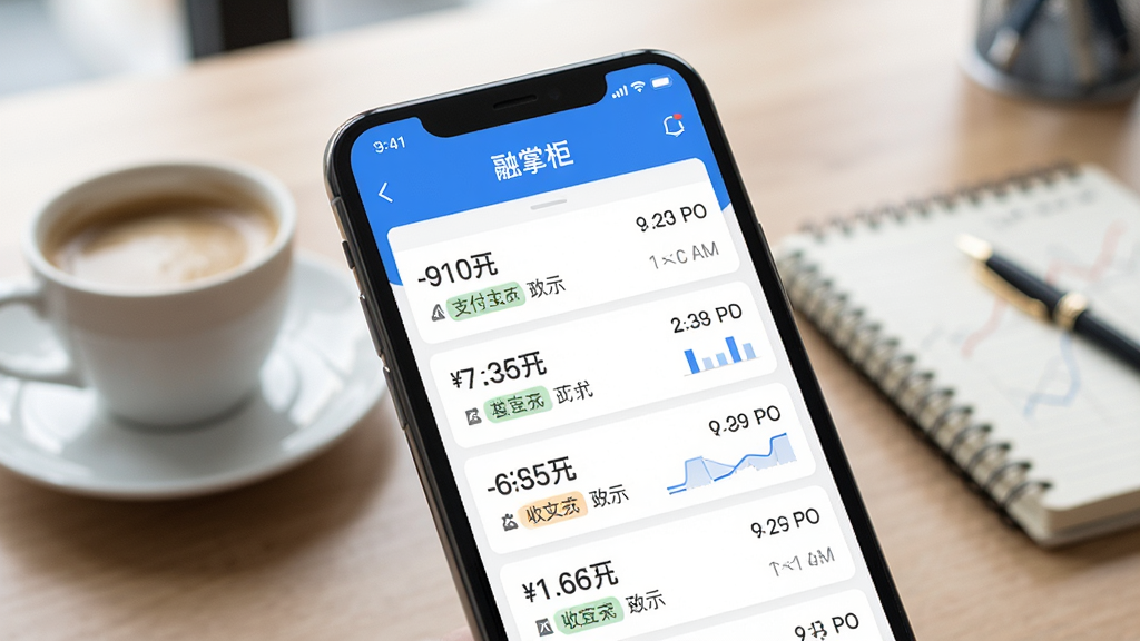 ���ƹ�App���˵�����������д���ֻ���Ļ��ʾ�����ƹ񡱵��˵��б�����������տ��¼��ÿ����ʾ��֧����ʽ��ʱ�䡣����������Ϊ��ɫ��������������ͼ����ࡣ����Ϊģ���İ칫���棬�Ա���һ�����ȺͱʼǱ�������ִ����񣬻��ʸɾ����޶���Ԫ�ء�