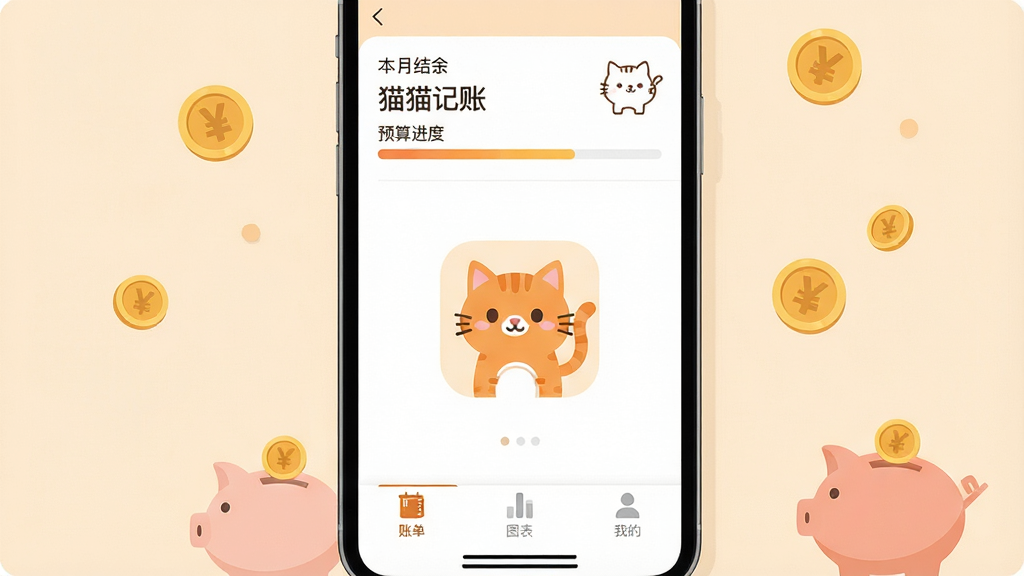 һ���ֻ���Ļչʾ���棬��������͵�ů��ɫ��������������è���˵������棬������ʾ���½����Ԥ����������м��пɰ�����è����ͼ�꣬�ײ����˵���ͼ�����ҵ�����ѡ�����Χɢ���Ž�Һʹ�Ǯ�޵Ŀ�ͨԪ�أ������ܰ��ƽ�����ʸɾ��������޶�������