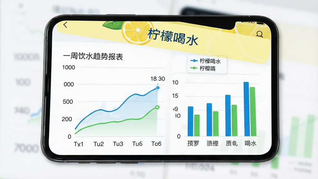 ���ʺ�ˮ����ͳ�Ʊ���ҳ�棬�ֻ���Ļ��ʾ����ͼ����״ͼ��չʾһ����ˮ���ƣ�ͼ����ɫΪ��ɫ����ɫ��ҳ�涥�������ʺ�ˮ���֣����������ݿ��ӻ����������ʸɾ��޶���Ԫ��