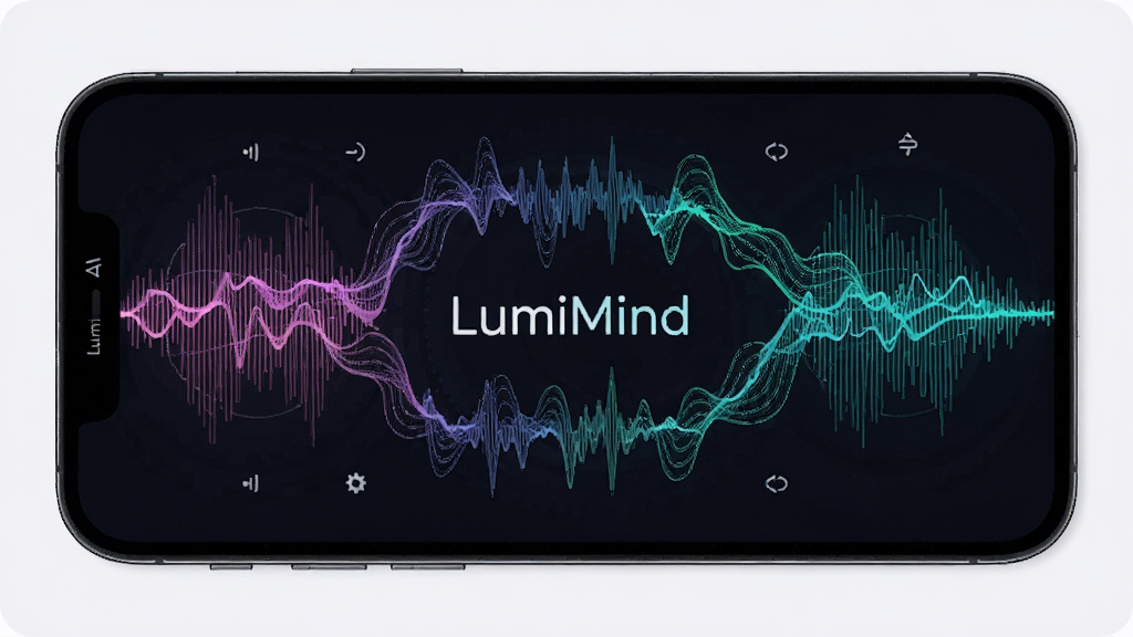 LumiMind AI�����������棬�ֻ���Ļ��ʾ�������ӻ�ͼ�Σ�������